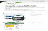 Setting Up Electronic Funds Transfer (EFT) · PDF file1 FIDELITY STOCK PLAN SERVICES Setting Up Electronic Funds Transfer (EFT) A quick-start guide for accessing proceeds after a trade