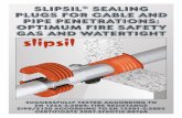 SLIPSIL SEALING PLUGS FOR CABLE AND PIPE PENETRATIONS ... Onshore Catalog … · PLUGS FOR CABLE AND PIPE PENETRATIONS: OPTIMUM fire safety ... The centre consists of a presentation