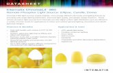 Intematix ChromaLit 360 TM · PDF fileFeatures & Beneﬁ ts Intematix ChromaLit 360 Remote Phosphor Light Source: Ellipse, Candle, Dome DATASHEET ChromaLit 360 light sources enable