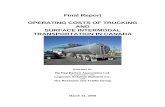 OPERATING COSTS OF TRUCKING · PDF file7.2 Montreal-St John’s ... Operating Costs of Trucking and Surface Intermodal Transportation in Canada “” Associates. : ... Operating Costs
