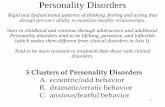 Personality Disorders - Wikispaces - Walenga-Sociologywalenga-sociology.wikispaces.com/file/view/Personality+Disorders... · Personality Disorders ... most heavily studied personality