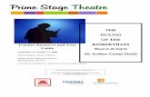THE HOUND OF THE BASKERVILLES - Prime Stage Theatre · PDF file5 The Complete Works of Sir Arthur Conan Doyle Sherlock Holmes novels A Study in Scarlet (1887) The Sign of Four (1890)