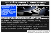 Radical Process Improvement Retreat - c4ri.orgc4ri.org/.../uploads/2010/05/Radical-Process-Improvement-Retreat.pdf · The Radical Process Improvement workshop will teach you all the