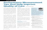 Practice Management Performance Measurement Tips …satinskyconsulting.com/.../PerformanceMeasurement... · performance measurement to improve quality of care. ... practice assessment