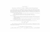 System of First Order Diﬀerential Equationsmzhan/chapter4.pdf · CHAPTER 1 System of First Order Diﬀerential Equations ... in Chapter Two, ... SYSTEM OF FIRST ORDER DIFFERENTIAL