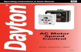 AC Motor Speed Control - Grainger Industrial Supply · PDF fileAC MOTOR SPEED CONTROL AC MOTOR SPEED CONTROL ... (Hi-Pot Testing) ... AC Line with the drive in the Stop Mode for a