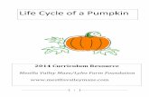 "Life Cycle of a Pumpkin" Curriculum - Mesilla Valley · PDF file3 Notes to the Teacher Common Core State Standards and Texas Essential Knowledge and Skills (TEKS) are correlated with