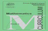 Mathematics Curriculum Grade 4 - Prince Edward Island · PDF fileAppendix A: Curriculum Guide Supplement Math Makes Sense 4 Unit Plans ... PRINCE EDWARD ISLAND GRADE 4 MATHEMATICS