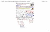 Algebra - Unit 4 - Day 12 - Solving Word Problems Involving Systems Day ... · PDF fileAlgebra ­ Unit 4 ­ Day 12 ­ Solving Word Problems Involving Systems Day 3.notebook 2 January
