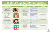 APPS DE EXPRESIÓN FACIAL-EMOCIONES · PDF fileapps de expresiÓn facial-emociones nombre app Áreas ipad android • respira, piensa, actÚa respiraciÓn. expresiones. • emociones.