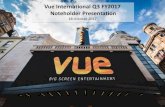 Vue International Q3 FY2017 Noteholder Presentationvue-international.com/uploads/Presentation - Q3 2017.pdf · Tim Richards . CEO . Alison Cornwell . CFO . 3 . Key Financials . Market