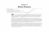 Chapter 1 Drum Basics - John Wiley & Sonscatalogimages.wiley.com/images/db/pdf/0471794112.excerpt.pdf · Chapter 1 Drum Basics In This Chapter ... Recognizing the modern drumset and