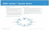 EMC Unity Quick Start · PDF fileWatch the Unity Quick Start Installation video: http:// ... Use the Unisphere Online Help to further guide you through the configuration process