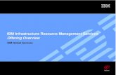 IBM Infrastructure Resource Management Services Offering ... · PDF fileIBM Infrastructure Resource Management Services Offering Overview IBM Global Services