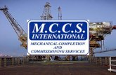 Mechanical Completion and Commissioning Services Ltd …mccsinternational.com/upload/...Flange_Management.pdf · Mechanical Completion and Commissioning Services Ltd. ... VERIFIED