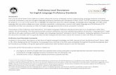 Proficiency Level Descriptors for English Language ... · PDF fileProficiency Level Descriptors for English Language Proficiency Standards ... English when participating in grade-