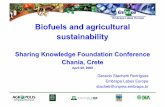 Embrapa Labex Europe Biofuels and agricultural sustainability Labex Europe Biofuels and agricultural sustainability Sharing Knowledge Foundation Conference Chania, Crete April 08,