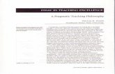 A Pragmatic Teaching Philosophy - NASPAA *The Global ... · PDF fileA Pragmatic Teaching Philosophy Patricia M. Shields ... Som€1imes they find a fram€wofk in the liter-an[e;oth€r