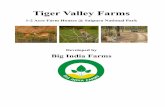 Tiger Valley Farms - Big India · PDF fileEPBM from IIM Calcutta. ... Tiger Valley Farms was launched in Jan 2013 as the brand name under which we ... •Central tourist management