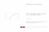 The sterling ‘flash event’of 7 October 2016 · PDF fileMC - The sterling ‘flash event’ of 7 October 2016 3 Introduction On 7 October 2016, the BIS Markets Committee confirmed