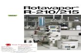 Rotavapor R-210/215 - · PDF fileproduct Complete solution with vacuum con- ... small volume allows it to heat up quickly. ... The R-210/215 Advanced combines the Rotavapor with the