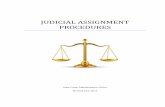 Judicial Assignment Procedures - One Court ofcourts.mi.gov/Administration/SCAO/Resources/Documents/standards... · These procedures govern the judicial assignment process and are