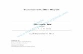 Mr John Doe - Business Valuation Appraisal $ · PDF fileSample Mr John Doe July 31, 2012 Dear Mr John Doe, ... investment while consumers controlled spending in response to high unemployment