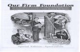 Our Firm Foundation - Hope Internationalhopeint.webs.com/August 1986.pdf · Our Firm Foundation ... But spiritualism is more wide- ... voodoo and other phenomena from the spirit world.