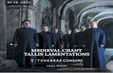 Introduction from Nigel Short - Tenebrae Choir · PDF filelesson, the versicle, Kyrie eleison, the blessing and the Collect. ... as devotional music, and not as liturgical pieces for