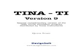 TINA - TI -   TINA Quick Start 3 TABLE OF CONTENTS 1. INTRODUCTION 7 1.1 What is TINA and TINA Design Suite?..... 7 1.1.1 What is TINA-TI ...