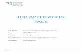 JO APPLIATION PAK - Amazon S3s3-eu-west-1.amazonaws.com/.../226/Job-Application-Pack3.pdf · 1 | P a g e JO APPLIATION PAK Job Title: Business Support Manager (Asset Management) Directorate: