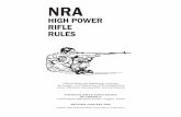 NRA High Power Rifle Rule Book - National Rifle Associationcompetitions.nra.org/documents/pdf/compete/... · i NRA HIGH POWER RIFLE RULES Ofﬁ cial Rules and Regulations to govern