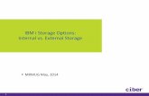 IBM i Storage Options: Internal vs. External Storage - MRMUG 2014 MRMUG... · AIX, IBM i, Linux, ... IBM i POWER External Storage Support Matrix The most current version of this document