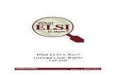 What ELSI is New - Genomics Law  · PDF fileWhat ELSI is New? Table of Contents Page i ... Chapter 4 Back to School ... 6-2 Pre-implantation Genetic Screening: