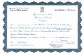 No: incredible India Atithidevo Bhava Oouenvmentoy/eýnz ... Certicate - Ministry of Tourism.pdf · No: incredible India Atithidevo Bhava Oouenvmentoy/eýnz/izv PXiJ iJ to eextø