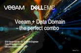 Veeam + Data Domain -the perfect combo - Veeam User · PDF fileServing 98% Fortune 500 ... Datastore via NFS to Avamar 3.Storage vMotion VM to ... Integration of Veeam & Data Domain