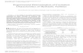Experimental Determination of Cavitation Characteristics ... · PDF fileand standardized tests of model hydraulic turbines is under ... Index Terms— Cavitation, Experiment, Francis