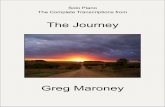 The Journey - Shopify · PDF fileSolo Piano The Complete Transcriptions from The Journey Greg Maroney