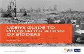 User's Guide to Prequalification of Bidders · PDF filePREQUALIFICATION OF BIDDERS STANDARD PROCUREMENT DOCUMENT ... construction work directly· but manages the work of other (sub)contractors·