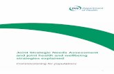 Joint Strategic Needs Assessments and joint health and wel · PDF fileJoint Strategic Needs Assessment and joint health and wellbeing strategies explained – commissioning for populations