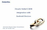 Oracle Siebel CRM - · PDF fileOracle Siebel CRM • helps companies differentiate their businesses to achieve maximum top-line and bottom-line growth • delivers a combination of