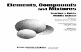 Elements, Compounds, Mixturesmontgomeryschoolsmd.org/.../ElementsCompoundsMixtures_TG.pdf · • Describe an atom as the smallest possible piece of a pure substance that still has