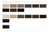 HOLLY HUNT FINISH  · PDF fileholly hunt finish program ... espresso black magic ebonized driftwood dusk ebonized wheat ebonized mahogany walnut 2520. ... absolute black granite