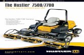 Hustler Tur f Equipment The Hustler 7500/7700 Fair way ... ingles/specsheets/SPECS 7700 01-09.pdf · The Hustler 7500/7700 ™ Features • Easy to maintain and operate • Full time