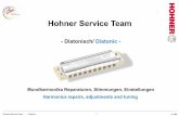 Hohner Service Team - · PDF fileHohner Service Team - Diatonic 1 HMI Hohner Service Team Mundharmonika Reparaturen, Stimmungen, Einstellungen Harmonica repairs, adjustments and tuning