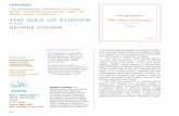 THE IDEA OF EUROPE The Idea of Europe - Overlook · PDF fileAgent: Rob Riemen @ Nexus Institute First Serial, UK, Translation, ... The Idea of Europe finds George Steiner reckoning