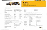 Cat TL943 Telehandler with Stabilizers Spec Sheet · PDF fileCat ® TL943C Telehandler with Stabilizers Specifications Engine Model Cat® C3.4B Tier 4 Interim Gross Power (Basic) 83