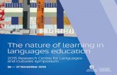 The nature of learning in languages education · PDF fileThe nature of learning in languages education ... H6-12 Hawke Building, UniSA City West 900 . ... intercultural language teaching