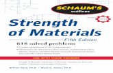 Schaum’s Outlines Strength of Materials - · PDF filev Preface This fifth edition of Schaum’s Strength of Materials book has been substantially modified by the second author to