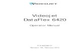 DataFlex 2 Operator Manual - Videojet America/Operator... · iv Rev AA Videojet DataFlex 6420 Operator Manual Customer Training If you wish to perform your own service and maintenance